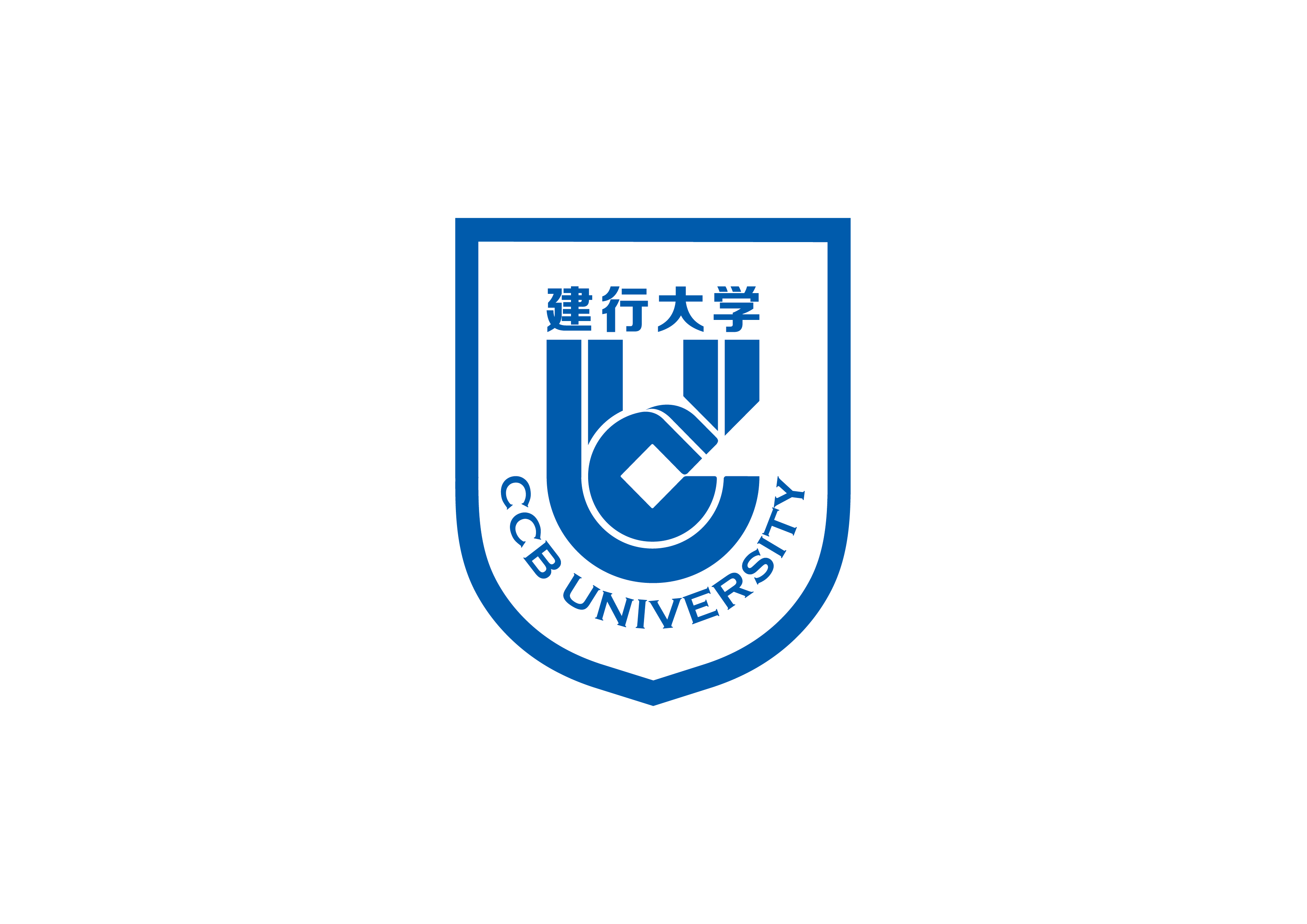 建行大学校徽盾形标识